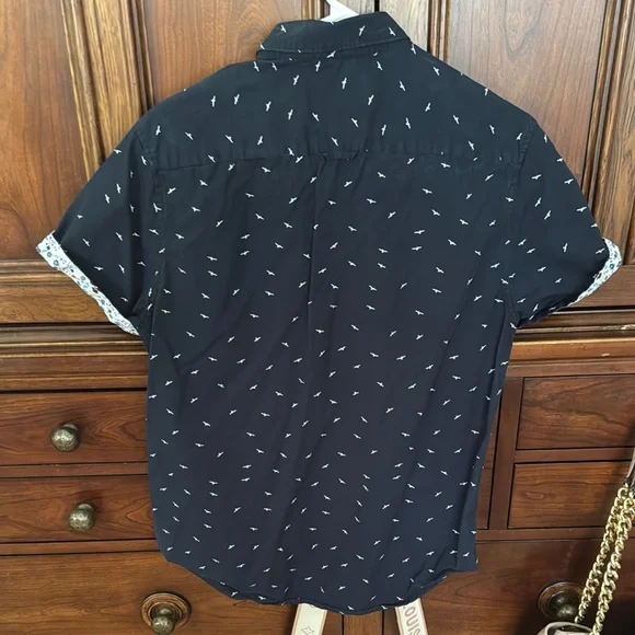 Denim & Flower Navy Blue Men’s Shirt Size Medium - Picture 4 of 4